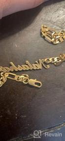 img 6 attached to Personalized 925 Sterling Silver Name Necklace with Gold Plating for Mothers, Women, and Girls by Infinite Memories