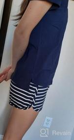 img 6 attached to Stay Stylish And Comfortable With COLORFULLEAF Women'S Striped Short Sleeve Pajama Sets