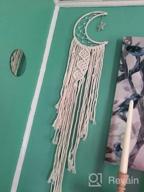 img 1 attached to Unique Handmade Black Macrame Moon Dream Catcher - Perfect Gift For Girl Kids! review by Tyshawn Adams