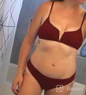 img 1 attached to Chic And Comfortable: ZAFUL'S Ribbed V-Wire Cami Bikini Two Piece Swimsuit For Women review by Louis Mechtak