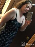 img 1 attached to Plus Size Swimdress: DANIFY Women'S Polka Dot Retro Skirted Cover Up review by Vince Dickey