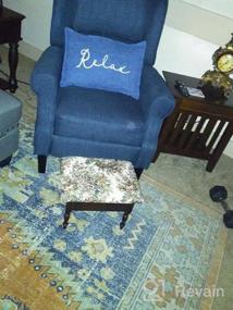 img 5 attached to Тепло и комфортно: массажное кресло с подогревом HOMCOM с подогревом и спинкой в ​​коричневом цвете