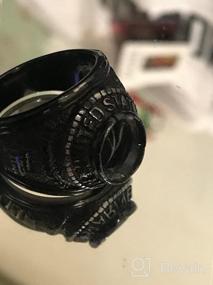 img 7 attached to Customizable Marines Ring - Free Engraving + Polished Stainless Steel or Gold Plating