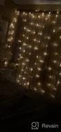 картинка 1 прикреплена к отзыву 33-футовая светодиодная Рождественская занавеска с 400 светодиодами, 8 режимами и пультом дистанционного управления - идеально подходит для украшения на Рождество, спальни, вечеринки, свадьбы, патио и декора домашней стены. от Larry Cho