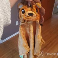 img 1 attached to Cute And Cozy Animal Hooded Swaddling Blanket For Your Little Ones review by Steven Hanson