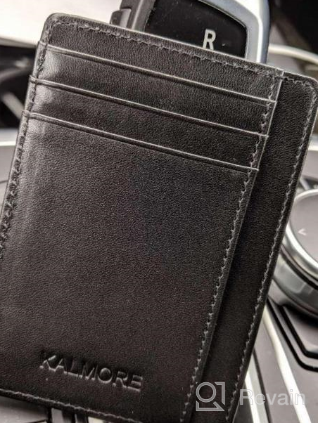 img 1 attached to Credit Genuine Leather Minimalist Blocking Men's Accessories for Wallets, Card Cases & Money Organizers review by Mike Wheeler