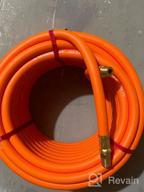 img 1 attached to YAMATIC 100 Ft Hybrid Air Hose With Heavy Duty 300 PSI And Kink Resistance review by Julio Black