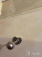 img 1 attached to 14G Stainless Steel Heart & Rose Shape Tongue Piercing Jewelry Barbells Rings review by Brandi James