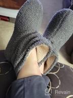 img 1 attached to Women'S Plush Fleece Bootie Slippers With Memory Foam, Warm Curly Fur House Shoes review by Stuart Dunn
