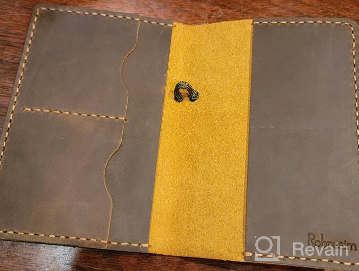 img 1 attached to Handmade Vintage Brown Leather Cover For 3.5" X 5.5" Notebooks - Perfect For Field Notes And Moleskine Cahier - Enhanced Search Engine Optimization review by Nick Morales