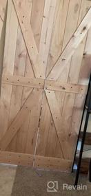 img 7 attached to LUBANN 40 In. X 84 In. Rustic British-Brace Hardwood Barn Door Unfinished Knotty Alder Solid Wood Barn Door Slab