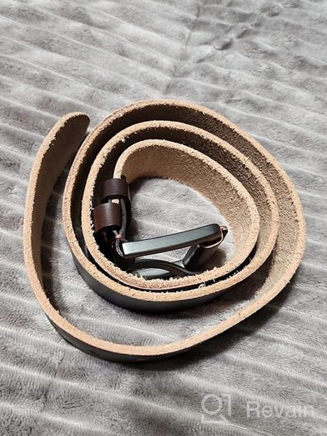 img 1 attached to Stylish And Durable: KEECOW Men'S Italian Leather Belt With Anti-Scratch Buckle review by Chris Benton