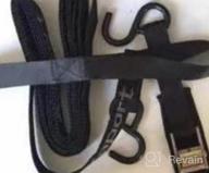 img 1 attached to Secure Your Gear With Ayaport Cam Buckle Tie Down Straps - 20Ft, 2200Lbs Break Strength - Pack Of 4, Ideal For Motorcycles, Kayaks, Cars, Trucks, Boats And Dirt Bikes review by Micheal Chaplain