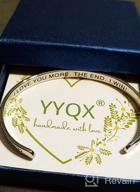 img 1 attached to YYQX Best Friend Bracelets for Women - Engraved Cuff Bangle Friendship Jewelry, Perfect Birthday Gifts for Teenage Girls and Sisters review by Erica Noble