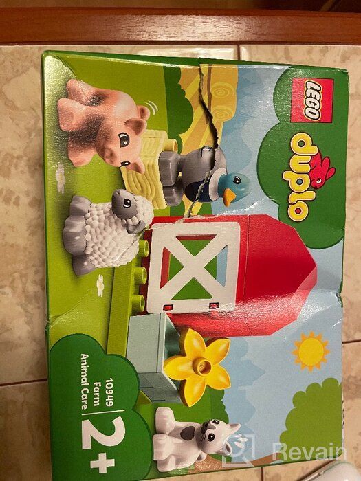 img 1 attached to 🧩 LEGO DUPLO Town Farm Animal Care 10949 Building Toy Set for Toddlers; Farm Playset with 4 Animal Figures – Duck, Cat, Pig, and Sheep, New 2021 (11 Pieces) review by Ada Sz ᠌