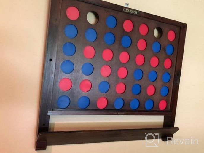 img 1 attached to Jumbo 4 In A Row Game With Coins - Wall-Mounted Giant Connect Four By GoSports review by Daniel Teller