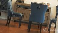img 1 attached to Set Of 2 Light Grey Retro Velvet Dining Chairs With Elegant Upholstery And Armless Design For Accent, Kmax review by Ricky Snyder