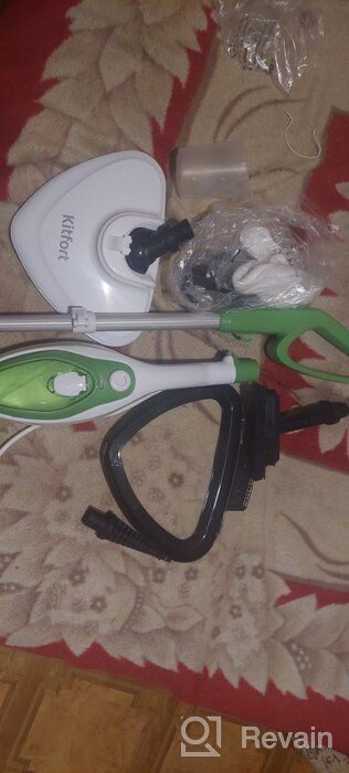 img 1 attached to Steam cleaner Kitfort KT-1004-2, green/white review by Mateusz Banaszkiewic ᠌