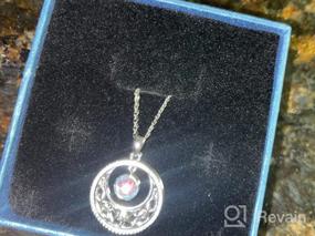 img 5 attached to Celtic Moonstone Pendant Necklace: Exquisite Sterling Silver Irish Celtic Knot Jewelry for Women & Girls
