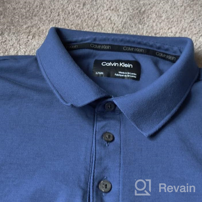 img 1 attached to Stylish and Protective: Calvin Klein Liquid Polo Solid UV Protection Shirts for Men review by Patrick Ordonez