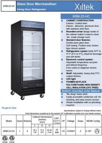 img 2 attached to Xiltek New One Glass Door Merchandiser Refrigerator 23 Cu. Ft