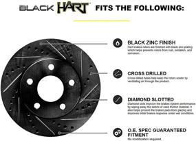 img 4 attached to Hart Brakes Front Rotors Ceramic