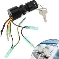 🚤 mercury outboard motor control box ignition switch - 3 position off-run-start - 87-17009a2 - includes 2 keys - 6 wire connectors - mp41070-2 key switch for mercury logo