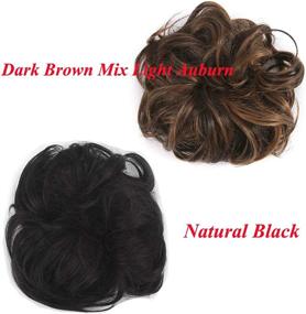 img 1 attached to Get The Perfectly Messy Curly Bun With Dodoing Hair Extensions - Available In 31 Colors!