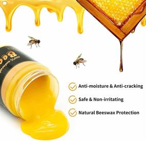 img 3 attached to 🔧 Vousile Beeswax Furniture Polish, Restorer Wax for Wood Floors, Cabinets, Crafts, Tables, Chairs - 2 Jars