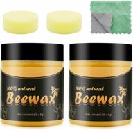 🔧 vousile beeswax furniture polish, restorer wax for wood floors, cabinets, crafts, tables, chairs - 2 jars logo