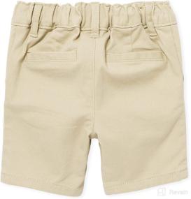 img 2 attached to 🩳 2 Pack Chino Shorts for Toddler Girls by The Children's Place