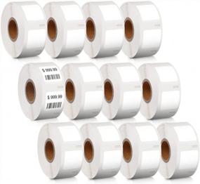 img 4 attached to Labelife DYMO 30332 LW Square Labels - Compatible With LabelWriter 450, 450 Turbo, 330, 4XL - 12 Rolls, 750 Labels/Roll