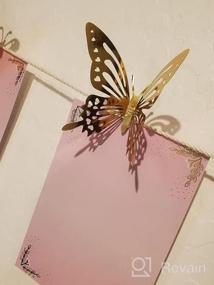 img 7 attached to 36 шт. Серебряные 3D съемные бабочки наклейки на стены наклейки для спальни гостиная детская комната украшения на день рождения