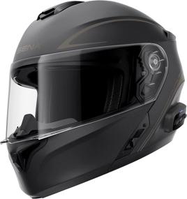 img 4 attached to 🎧 Ultimate Riding Companion: Sena Outrush Bluetooth Helmet with Intercom System