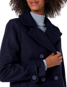 img 2 attached to 🧥 Stay Chic and Warm with Amazon Essentials Womens Peacoat Heather Women's Coats, Jackets & Vests