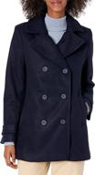 🧥 stay chic and warm with amazon essentials womens peacoat heather women's coats, jackets & vests logo