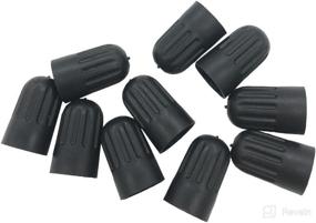 img 2 attached to 10pcs Germban Black Plastic Long Tire Valve Stem Caps for TR20008 TPMS Valve - Durable & Reliable Tire Cap Solution