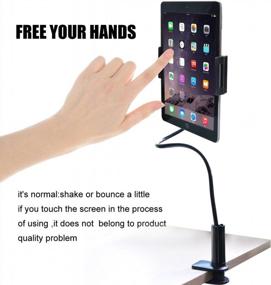 img 2 attached to Maximize Your Phone'S Utility With The 39.3" Phone Stand Holder: Rotating Mount Arm And Clip For 4-10.1 Inch Devices