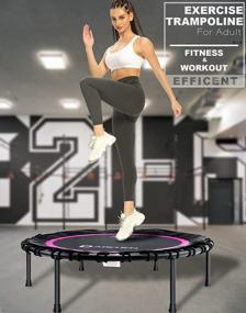 img 1 attached to Upgrade Your Fitness Routine With DARCHEN 350Lbs Rebounder Mini Trampoline For Adults - Safe, Quiet And Effective!