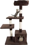 🐱 ultimate cat tree: deluxe plush multi-level tower with sisal scratching posts & perch platforms logo