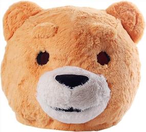 img 1 attached to Будьте игривы с плюшевой маской талисмана Housebreaker-Bear для взрослых!