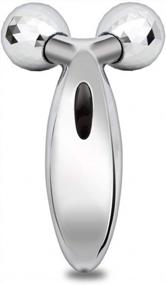img 3 attached to 3D Roller Face And Body Massager With Y-Shape Design For Firming And Beauty Massage - Silver