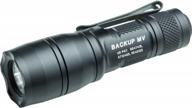black surefire e1b-mv backup flashlights - dual output led with advanced maxvision beam technology logo