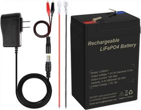 img 4 attached to TalentCell LF060A1: 6V 6Ah LiFePO4 Battery Pack With 2000 Cycles & Charger