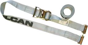 img 3 attached to 🔒 VULCAN E Track Logistic Strap - Ratchet Style - 16ft - Gray - 6 Pack - 1,333lb Safe Working Load