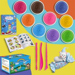 img 3 attached to Ultra Light & Safe Modeling Clay Kit - 24 Colors, Ideal For Children - Ifergoo Air Dry Magic Clay