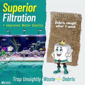 img 2 attached to 🐠 Aquatic Experts Aquarium Filter Media Roll - High-Quality Dual Density Filter Pad for Pristine Water - Custom Crafted in the USA (3/8” to ½” Thickness)