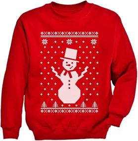 img 4 attached to Snowflake Sweater Sweatshirt Snowman T Shirt Boys' Clothing : Fashion Hoodies & Sweatshirts