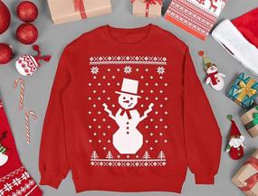 img 1 attached to Snowflake Sweater Sweatshirt Snowman T Shirt Boys' Clothing : Fashion Hoodies & Sweatshirts
