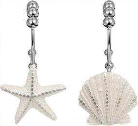 img 3 attached to Upgrade Your Shower Setup With Cyrra Stainless Steel Double Hooks - Rust Resistant, Glide Smoothly, And Ideal For Shower Curtain And Liner - 12 Pack With Starfish And Shell Design!
